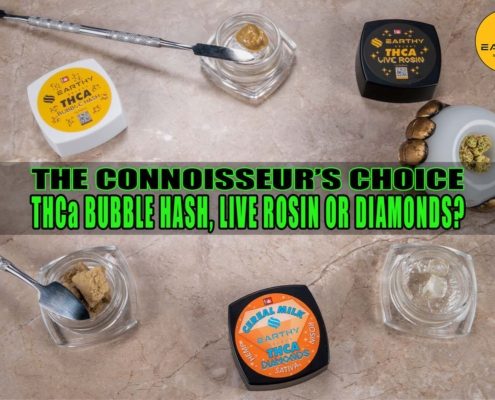 The Connoisseur’s Choice: THCa Bubble Hash, THCa Live Rosin, or THCa Diamonds? | Earthy Select
