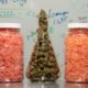 Hemp cannabis and THC gummies in jars