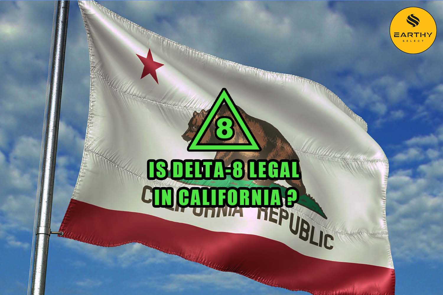 Is Delta-8 Legal in California flag