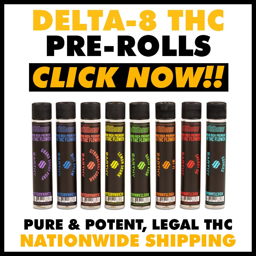 Earthy Select Delta 8 THC Pre Rolls