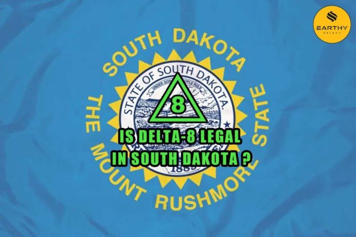 Is Delta-8 Legal in South Dakota flag, Earthy Select logo