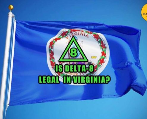 Is delta-8 legal in Virginia, Virginia flag, Earthy Select logo