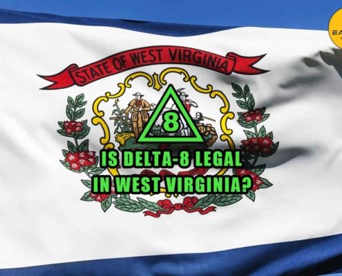 Is delta-8 legal in west virginia? West Virginia state flag, earthy select logo
