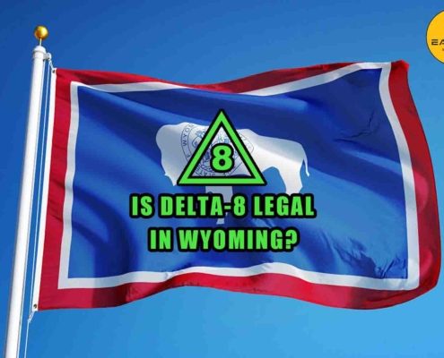 Is Delta-8 legal in Wyoming? On Wyoming state flag, Earthy Select logo