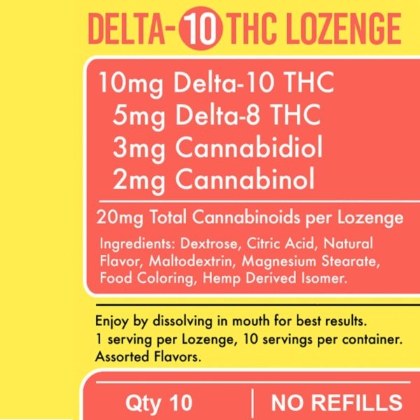Delta-10 Lozenges Nutritional Facts