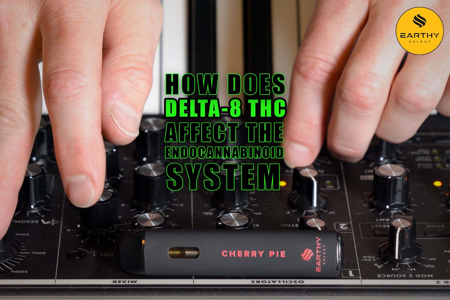 How Does Delta-8 THC Affect the Endocannabinoid System? Earthy Select Cherry Pie Delta-8 Vape Pen