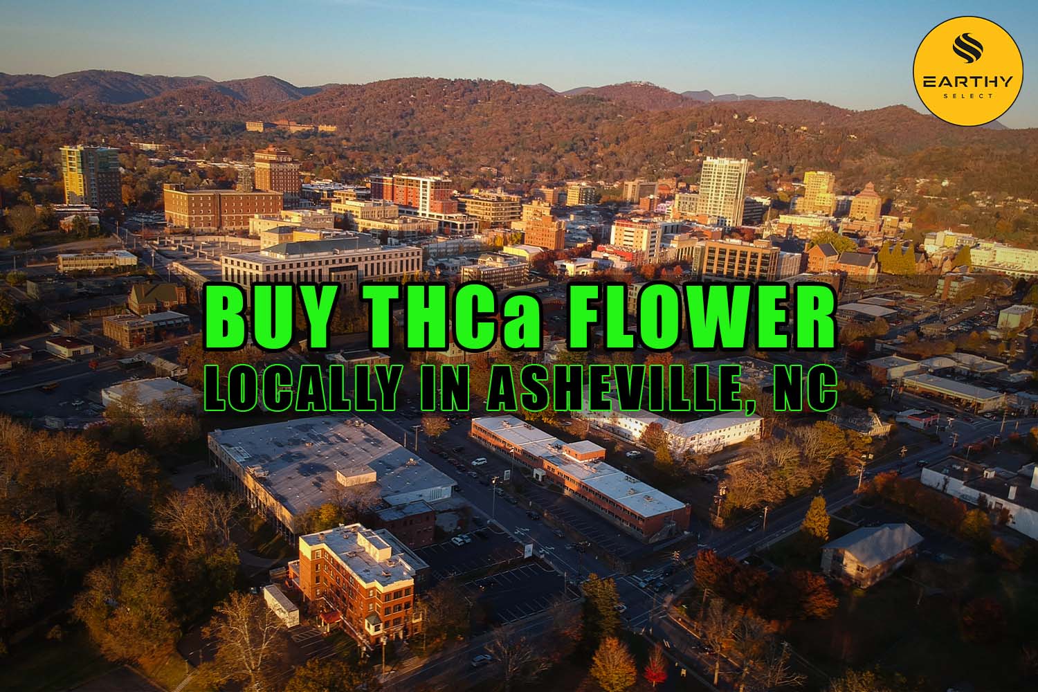 Buy THCa Flower Locally In Asheville, North Carolina. Earthy Select