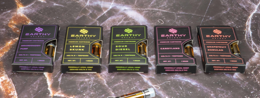 Earthy Select’s delta 8 THC premium cartridges