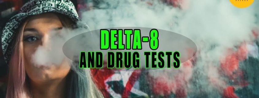 Woman with split-dye hair exhaling cannabis smoke