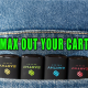 Pants pocket holding Earthy Select disposable vape pens