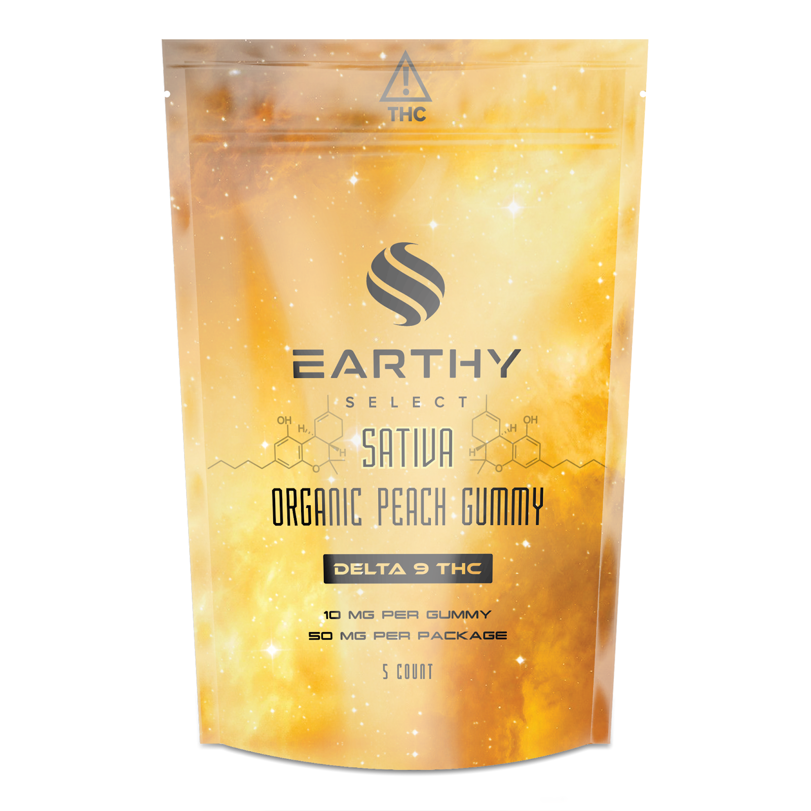 Peach 10mg THC Gummies by Earthy Select
