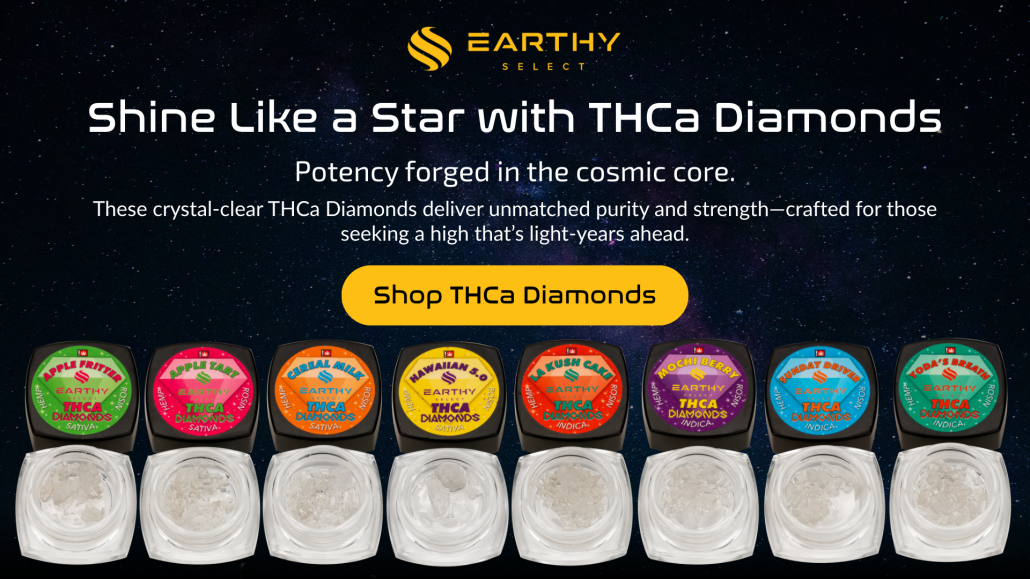 Shine like a diamond with THCa Diamonds by Earthy Select, THCa legality approved!