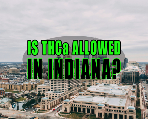 Aerial View of Downtown Indianapolis, Indiana