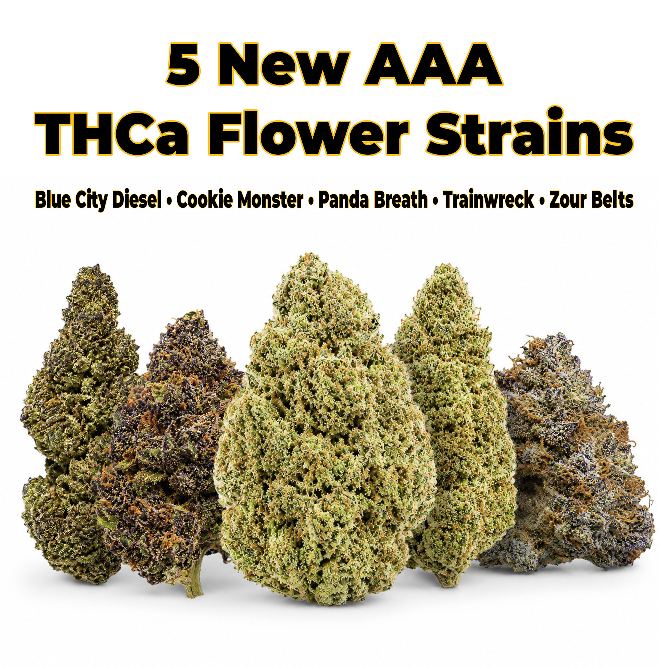 5 New AAA THCa Flower Strains from Earthy Select
